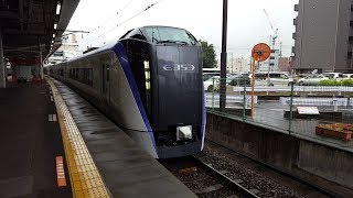 E353系 S108編成 豊田駅入線&発車 '18.06.15