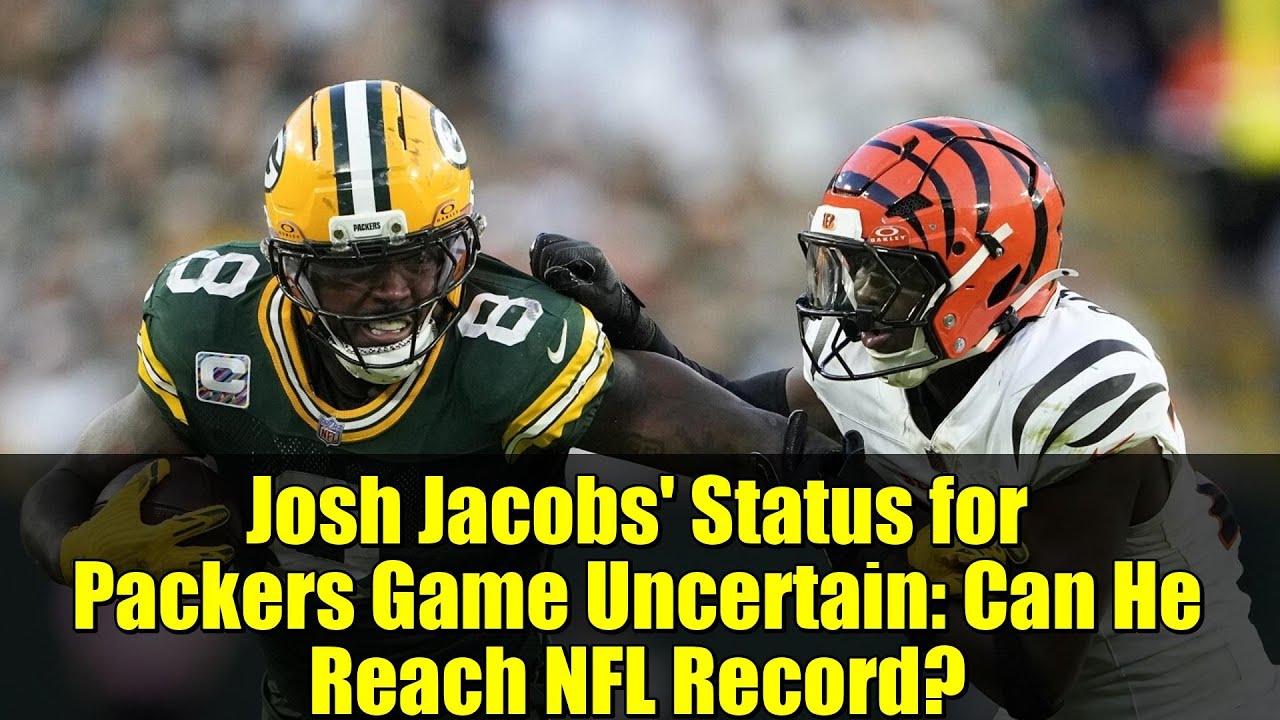 Josh Jacobs' Status for Packers Game Uncertain: Can He Reach NFL Record