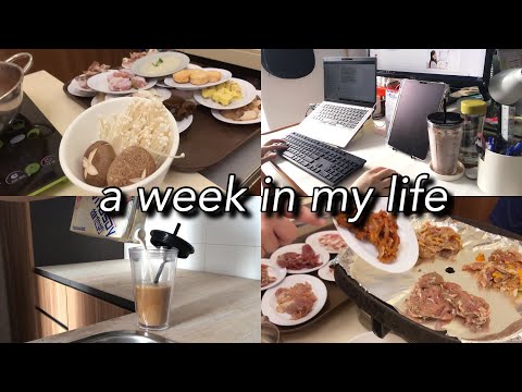 daily life vlog 🤍 why i read before i sleep 📚 going out for hotpot and bbq, unboxing my new mug ☺️