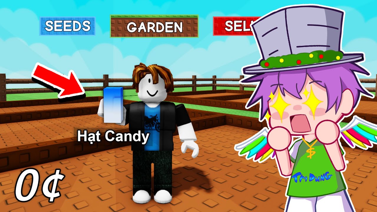 Hành Trình Chỉ Với 1 Cây CANDY BLOSSOM Trong Grow A Garden?!