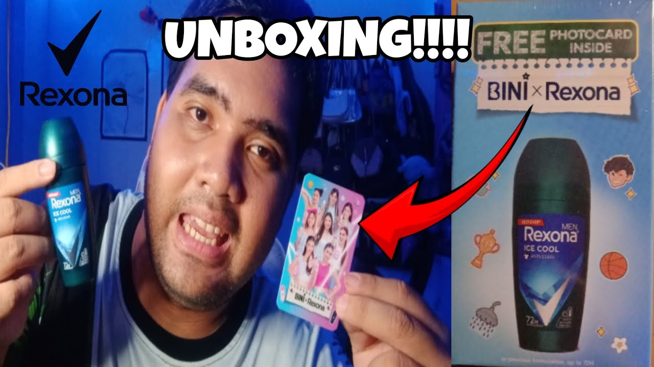 Rexona X BINI : Rexona Men Ice Cool Anti-Stain + Free BINI Photocard Inside UNBOXING | Joseph Dañas