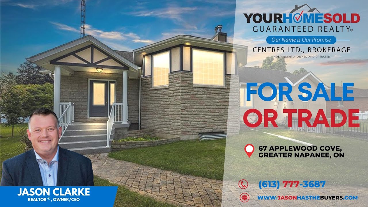 67 APPLEWOOD Cove, Greater Napanee, ON Just Listed YouTube