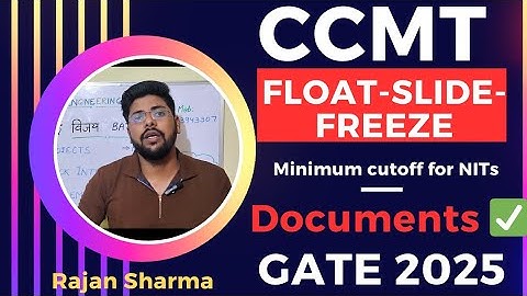 CCMT 1 st Round Results || CCMT Complete Procedure || Slide-Float-Freeze || CCMT 2025 Documents