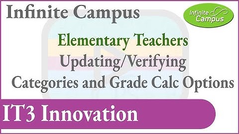 Elementary Category and Grade Calc Setup