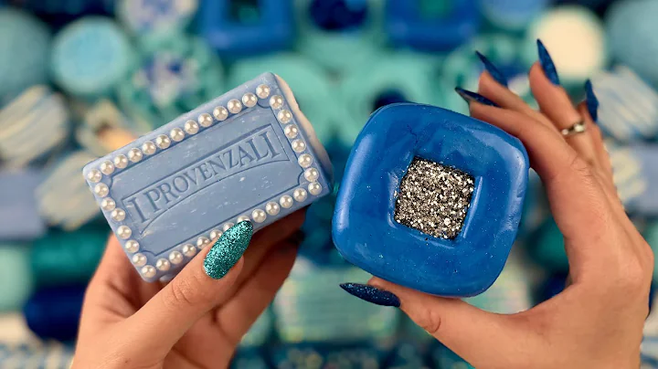 ASMR Crushing soap boxes with foam and starch | Gym chalk | Peeling off the film | Clay cracking