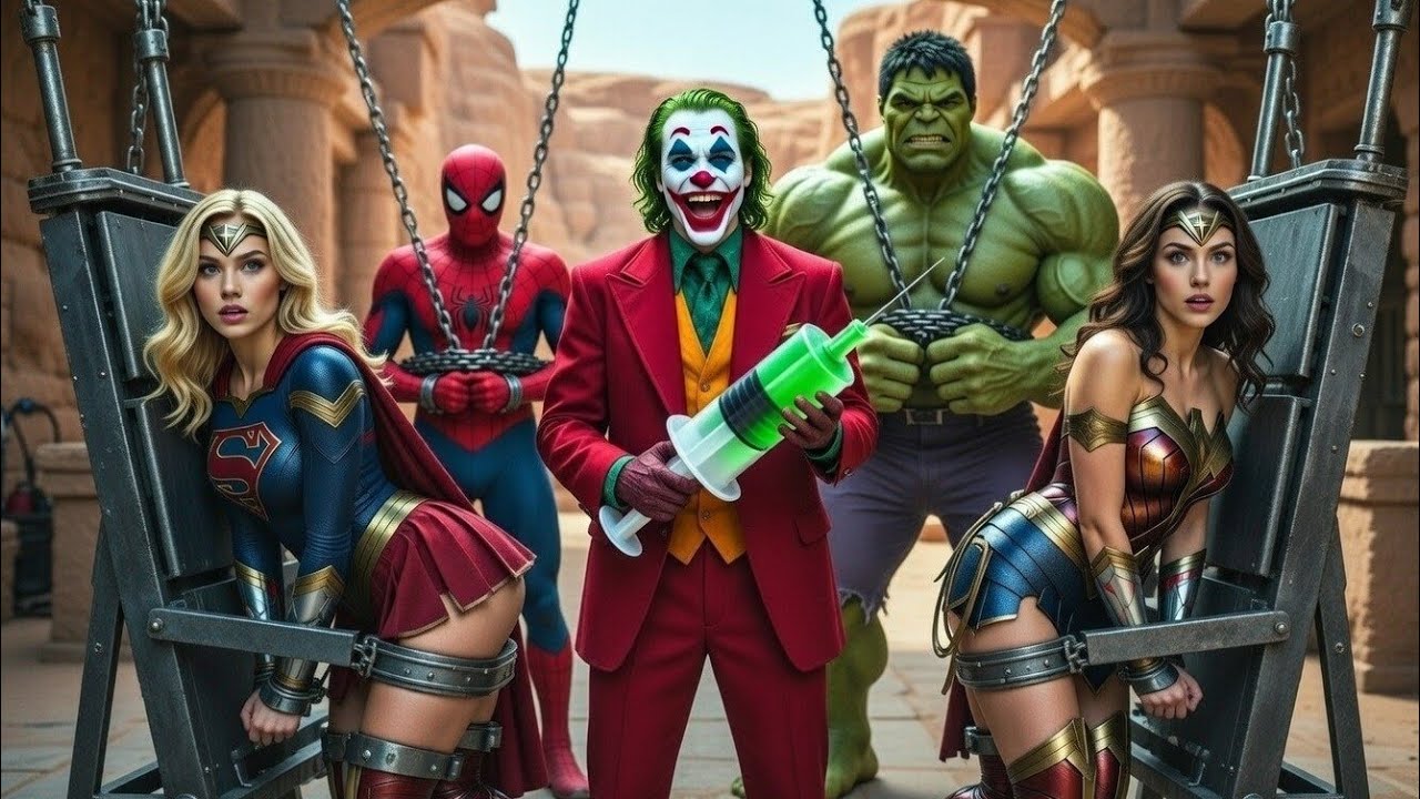 Легендарное объединение! Человек-паук и Чудо-женщина против Джокера и Красного Халка-младшего – Э...