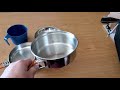 GLACIER stainless 1 person mess kit