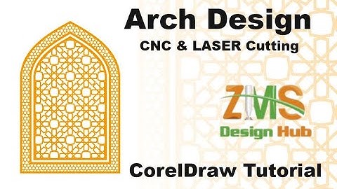 How to make design In Arch Shape | Design For CNC & laser cutting | CorelDraw # ZMS DESIGN HUB