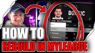 HOW TO REBUILD A TEAM PROPERLY IN NBA 2K21!!!