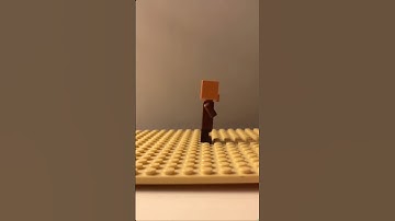 LEGO Villager Walk Cycle Test Animation! ❤️💙 #subscribe #lego #villager  #minecraft #goviral