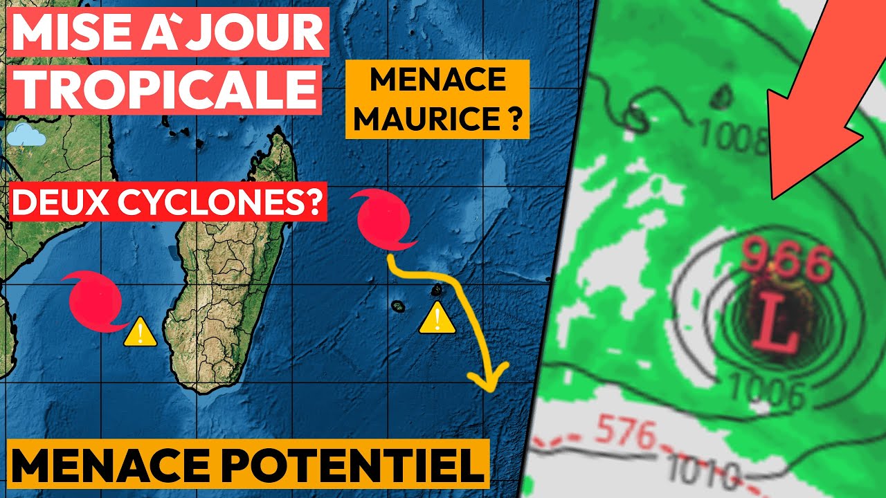 La menace d'un cyclone augmente pour l'île Maurice...