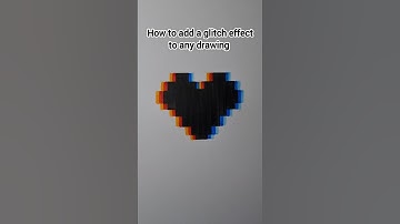 how to add a glitch effect to any drawing