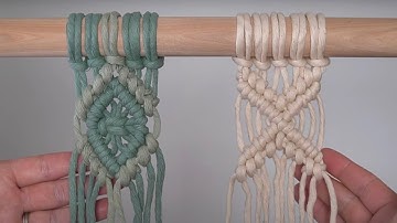 DIY Macrame - Reverse Double Half Hitch Knot/Double Half Hitch Knot Patterns!