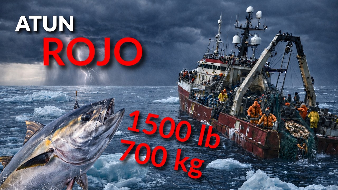 Así es pescar el ATÚN ROJO GIGANTE de ALTAMAR