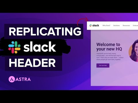 [Sneak Peek] Astra Header Builder | Designing the Slack Website Header is Easy!