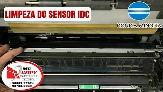 Limpeza do Sensor IDC e conjunto de limpeza da belt de transferência.