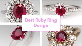 Most Attractive Ruby Ring Design | Simple and Pretty Ruby Finger Ring Design 2022 Profile