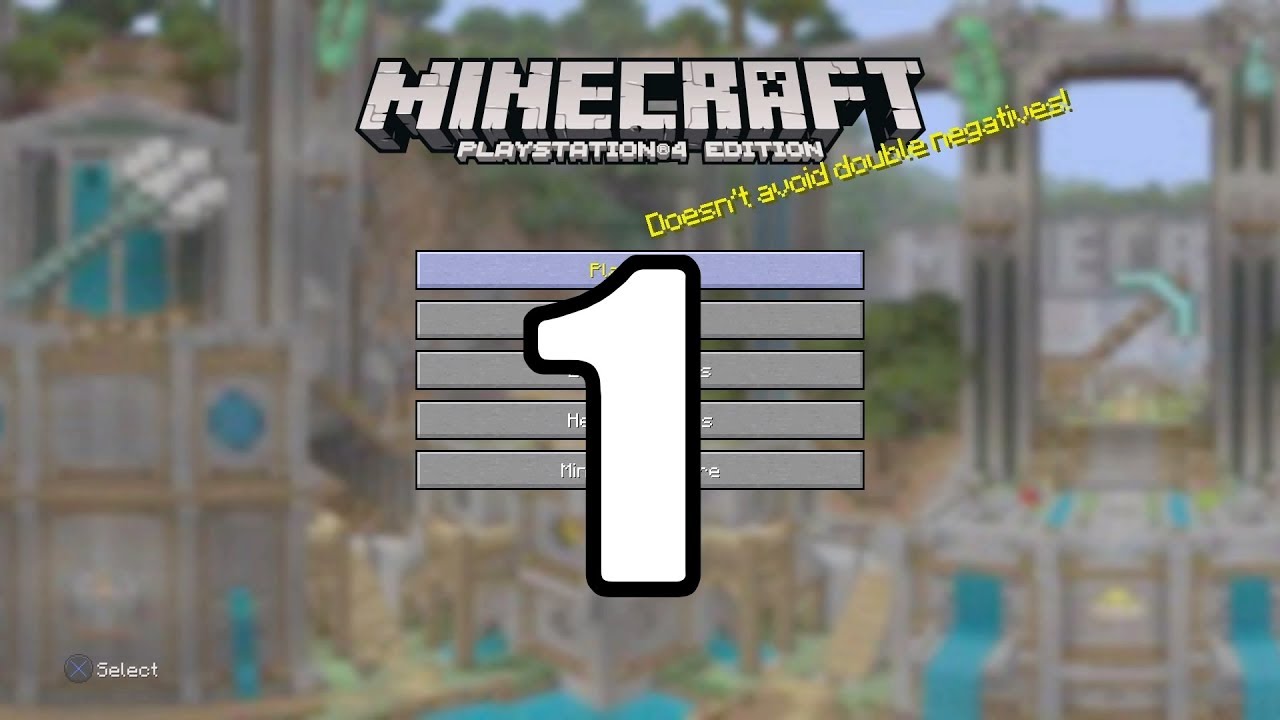 minecraft creative mode glitch platinum trophy walkthrough part 1