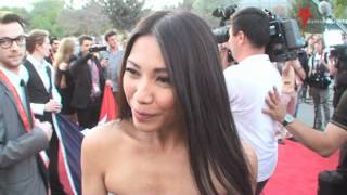 Anggun France on the red carpet at the Eurovision Song Contest 2012 Opening Reception in Baku chords