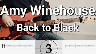 Amy Winehouse - Back to Black (Bass Cover) Tabs chords