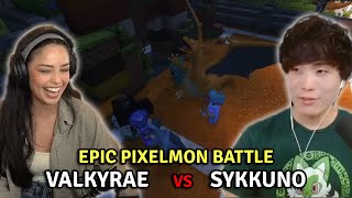Sykkuno vs Valkyrae - Epic Pokemon Battle | Pixelmon