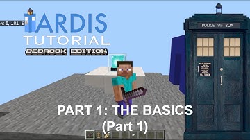 Minecraft Bedrock TARDIS Tutorial Part 1: The Basics 1