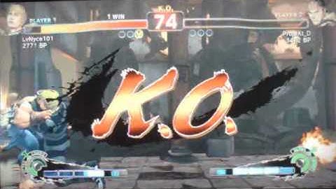 Super Street Fighter 4 Training Session LvNyce101 (Cody) vs ProjeKt_D (Ryu)