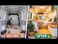 Full VAN CONVERSION timelapse Step-by-Step From START to FINISH TOUR "AURA"