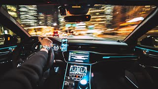 Chill In My 600HP V8 Dream Car!  Audi RS6 Night Urban POV Drive