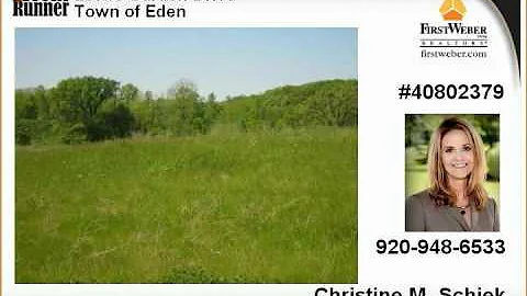 Town of Eden WI Real Estate for Sale