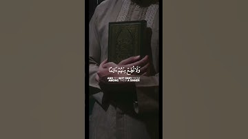 فَاصبِر لِحُكمِ رَبِّكَ وَلا تُطِع مِنهُم آثِمًا أَو كَفورًا || سورة الانسان || هزاع البلوشي