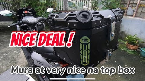 Unboxing and installation of #sec crossfire alloy top box. #nice1moto