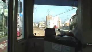 豊橋鉄道市内線　モ3500形　3504　駅前発赤岩口行き（井原電停迄）　2019年8月24日　16時7分発