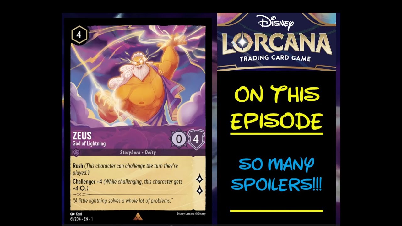 Electrifying Card Reveals in Disney Lorcana! Electrifying Card Reveals in Disney Lorcana!