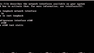 configuração IP no debian