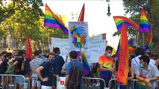 Pride BCN & LGBTIcat at the Massive Protest against LGBTIphobia in Barcelona