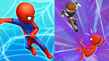 Web Master: Stickman Superhero All lvls gameplay walkthrough #android #ios #webmaster