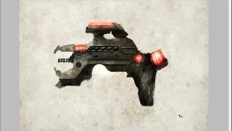 Future Pistol - Speed Painting - By: Mihály Nagy