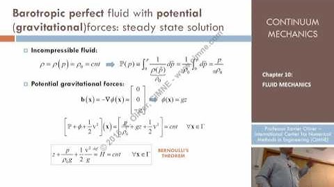 Continuum Mechanics – Ch10 - Lecture 7 – Barotropic Perfect Fluids