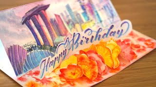 DIY Pop Up Card | Happy Birthday Singapore