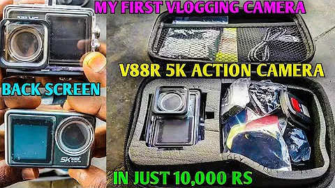 V88R 5K MY FIRST VLOGGING ACTION CAMERA 😱 UNBOXING AND REVIEW