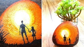 DIY ROCK ART | Father's Day Craft Ideas