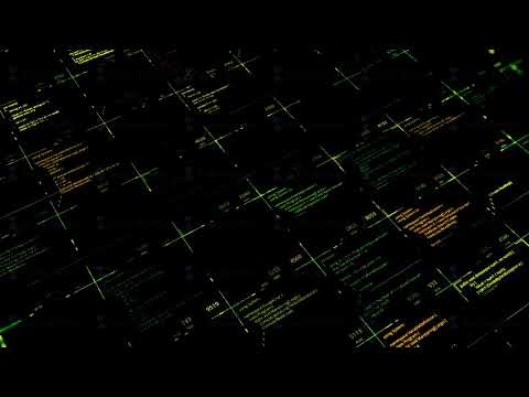 Hacker attack detected on black screen. Animation. Abstract computer screen with hacking programming