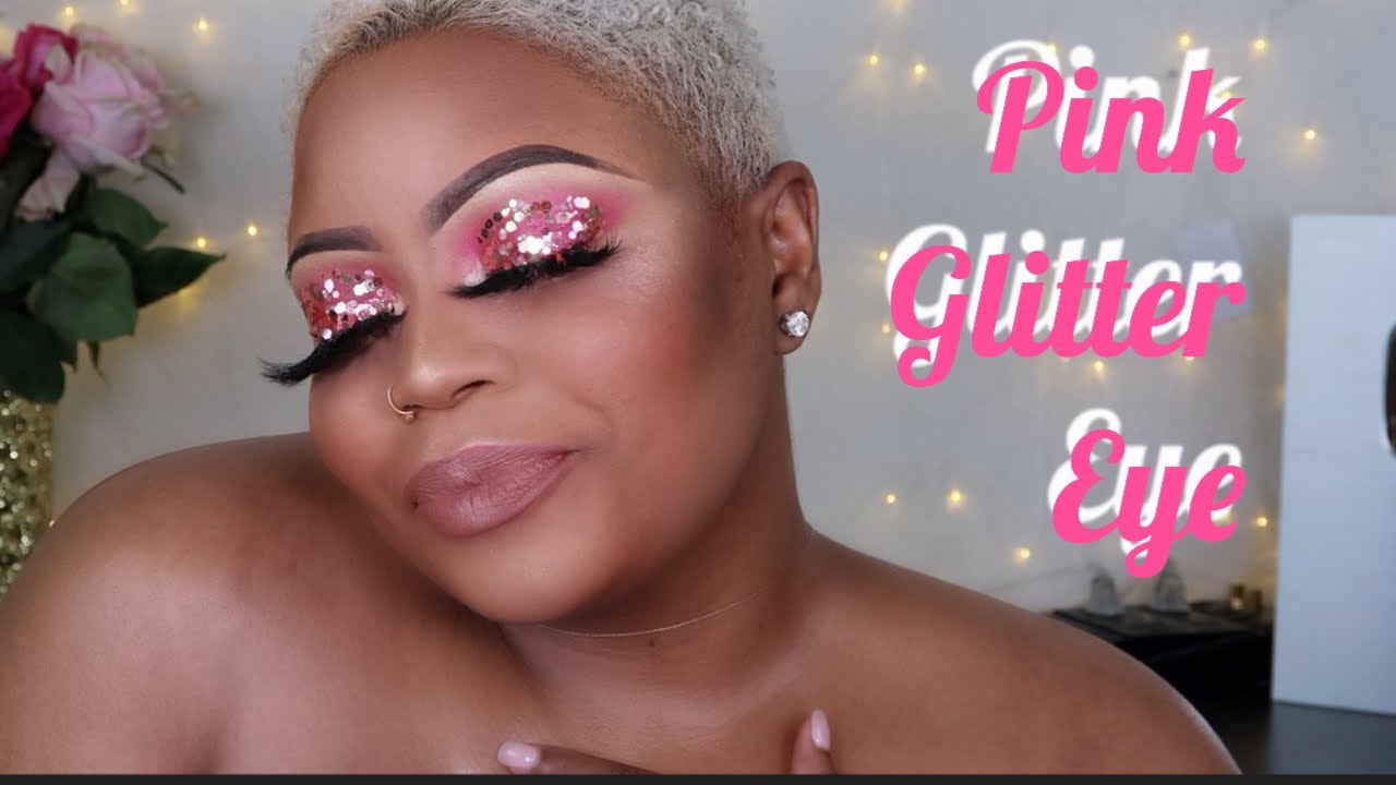 PINK CHUNKY GLITTER TUTORIAL, BEGINNER FRIENDLY