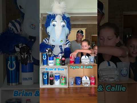 Colts match game with @BlueColtsMascot !