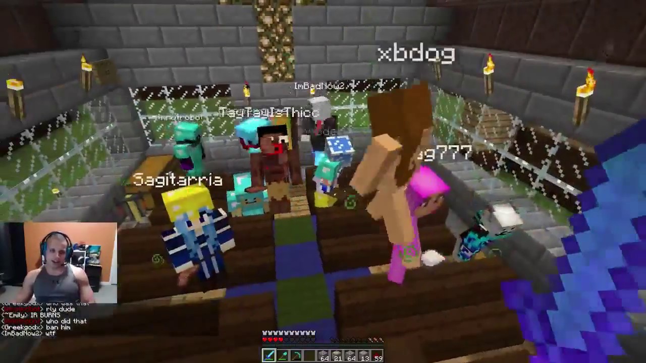 Tyler1 Plays Minecraft With Greekgodx (Part 4) [VOD: April 19, 2017]