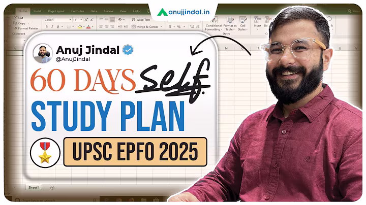 2 Months Strategy | UPSC EPFO APFC 2025 |  Preparation Strategy | Self Study | Anuj Jindal