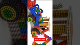Satisfying! Making a Perfect Bucky Ball from Magnetic Balls #bucky #magnetic #car