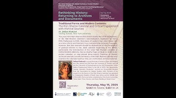 Traditional Forms and Modern Contents:The Hijri-Shamsi Calendar by Dr. Delbar Khakzad