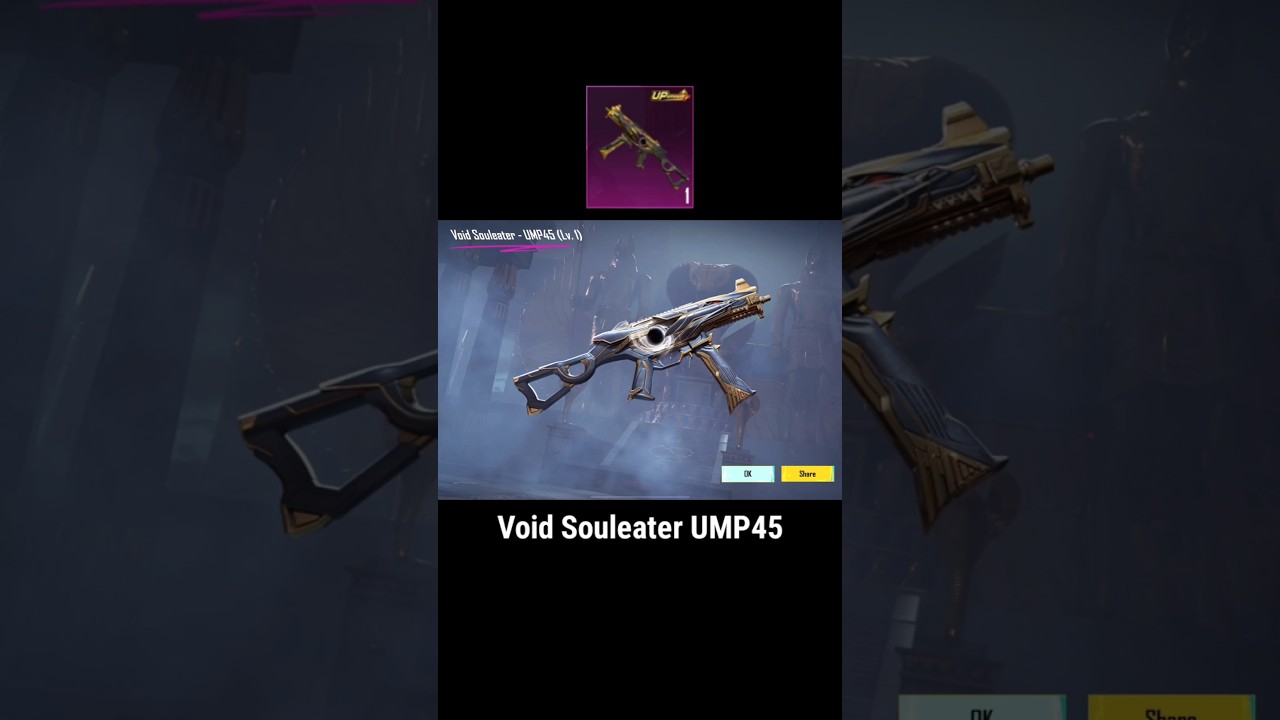 Void Souleater UMP45 Skin Crate Opening Bgmi Pubg 